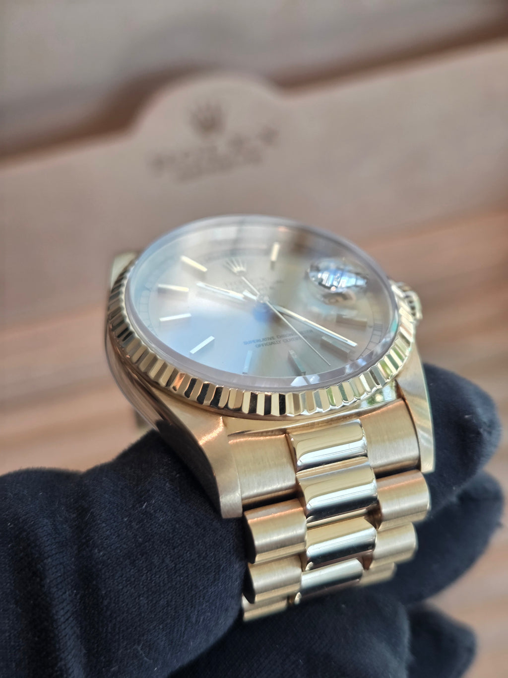 Rolex Day-Date 18238 - 1996 - Double Quick Set - Champagne Dial - Excellent Condition!
