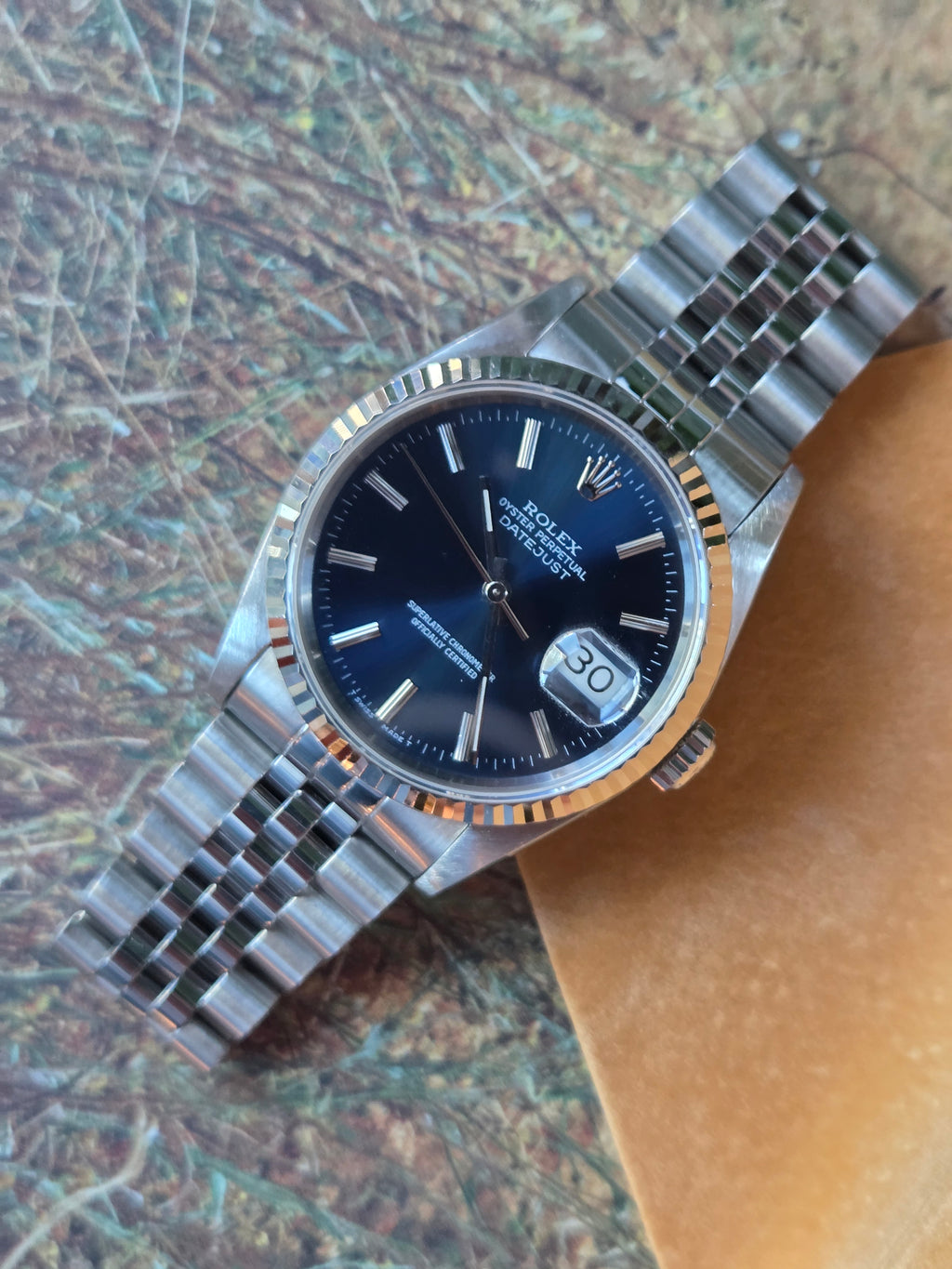 Rolex Datejust 36 | Ref. 16234 | Sunburst Blue Dial | Watch &amp; Box | 1991 | Excellent Condition!
