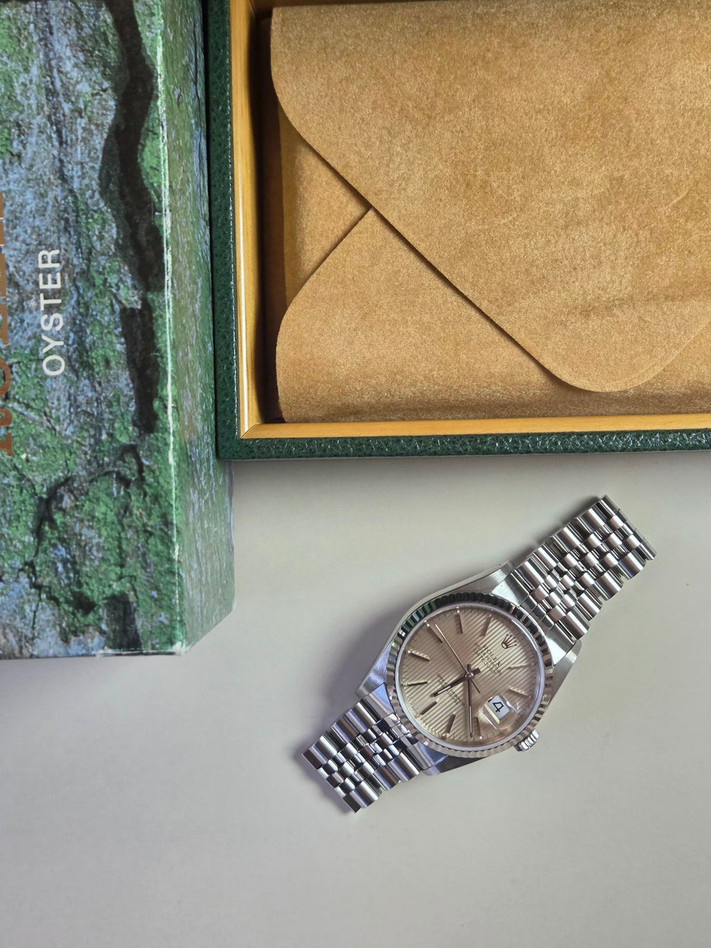 Rolex Datejust 36 | Ref: 16234 | Rare Silver Tapestry Dial | 1991 | Excellent Condition!