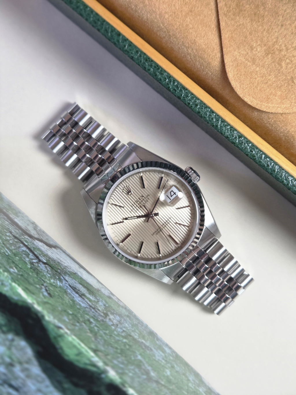 Rolex Datejust 36 | Ref: 16234 | Rare Silver Tapestry Dial | 1991 | Excellent Condition!
