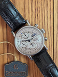 Chronoswiss Lunar Chronograph |silver guilloché dial / moon phase at 3 o'clock | Full-Set 2006 📜