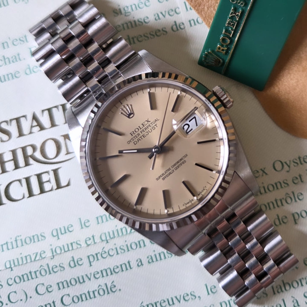 Rolex Datejust 36 — Ref. 16234 (Cream Patina Dial)