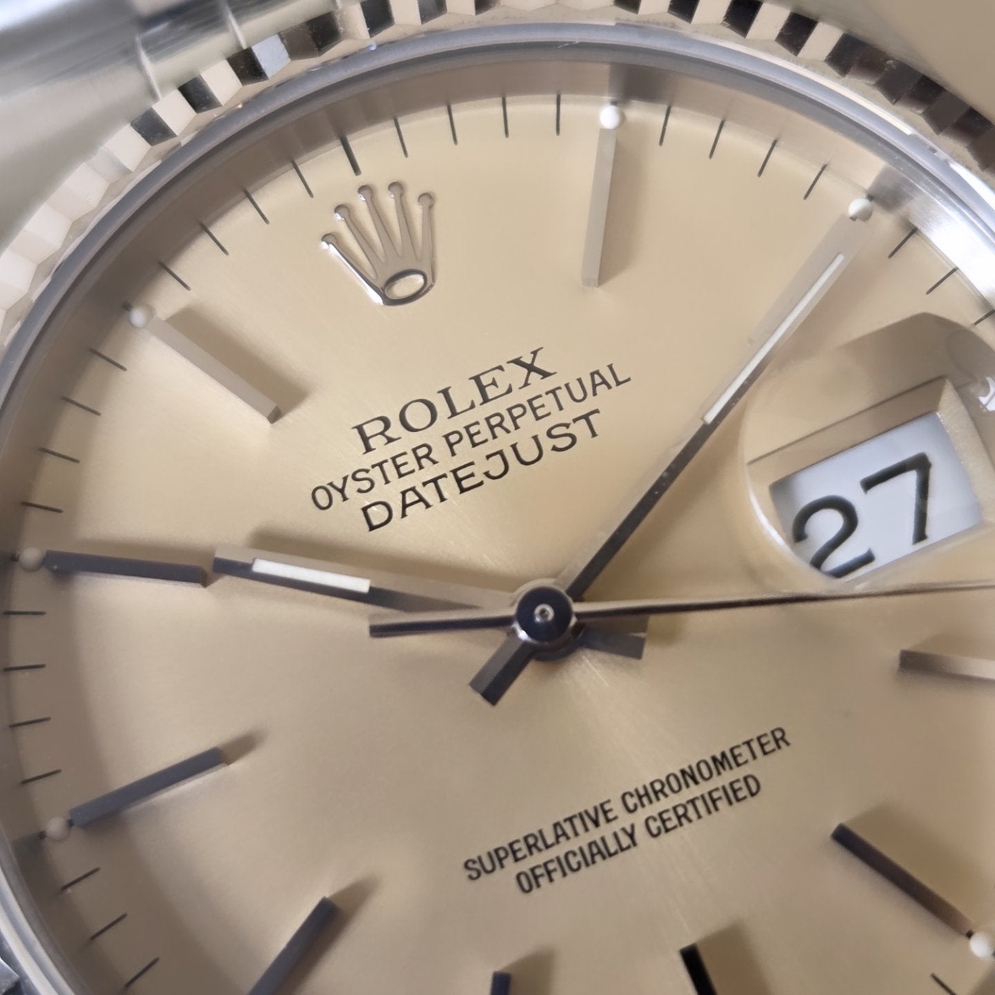 Rolex Datejust 36 — Ref. 16234 (Cream Patina Dial)