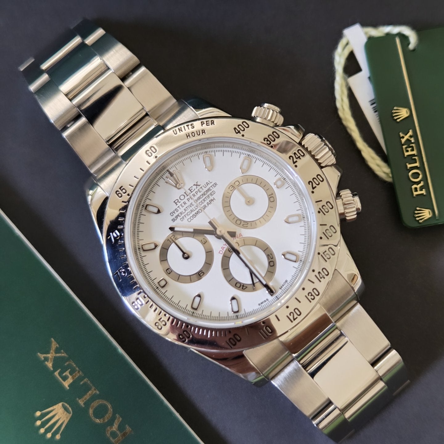 Rolex Daytona 116520 – Rare White "APH" Dial – 2016 - Last year of production!