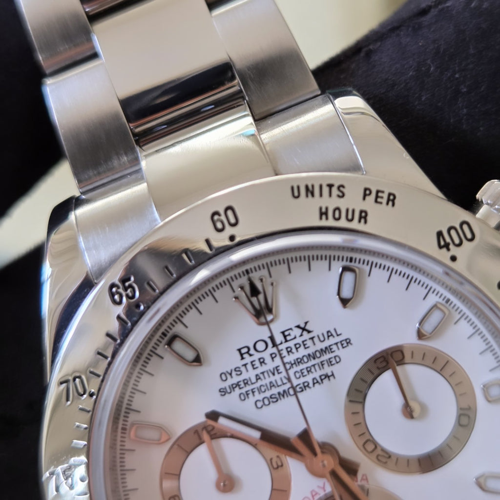 Rolex Daytona 116520 – Rare White "APH" Dial – 2016 - Last year of production!