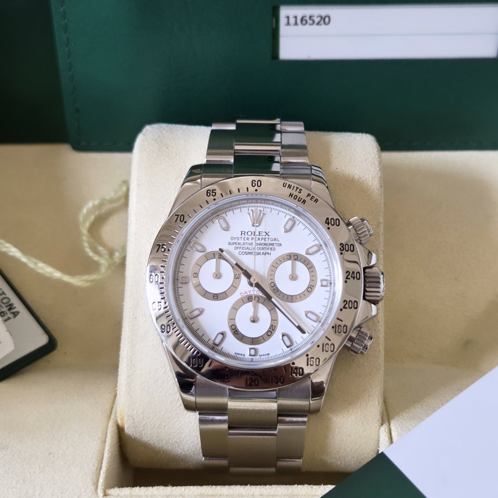 Rolex Daytona 116520 – Rare White "APH" Dial – 2016 - Last year of production!