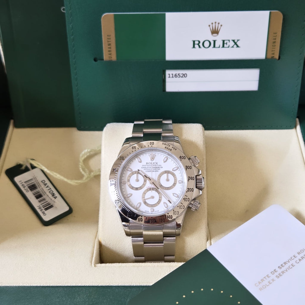Rolex Daytona 116520 – Rare White "APH" Dial – 2016 - Last year of production!