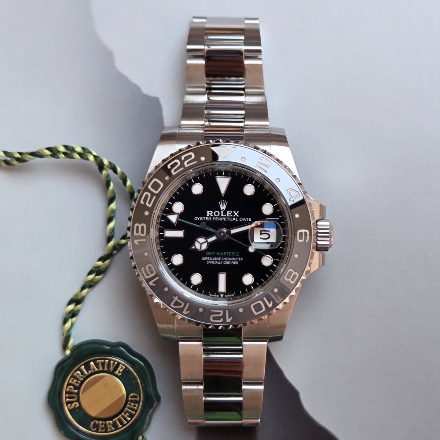 Rolex GMT-Master II "Bruce Wayne" | Ref. 126710GRNR (2025) — Full Set