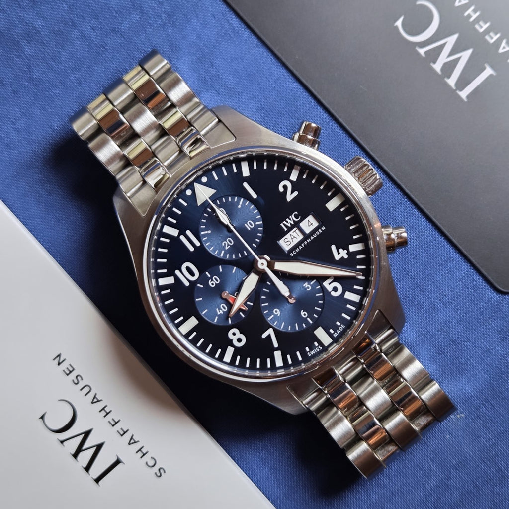 IWC Pilot Chronograph | 2023 | Blue Dial | Ref: IW377717 | Full-Set | Excellent Condition!