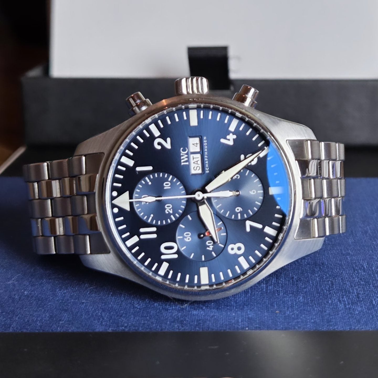 IWC Pilot Chronograph | 2023 | Blue Dial | Ref: IW377717 | Full-Set | Excellent Condition!