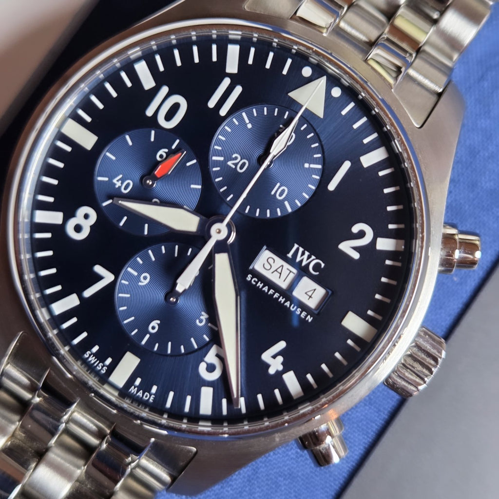 IWC Pilot Chronograph | 2023 | Blue Dial | Ref: IW377717 | Full-Set | Excellent Condition!