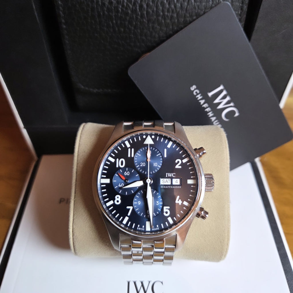IWC Pilot Chronograph | 2023 | Blue Dial | Ref: IW377717 | Full-Set | Excellent Condition!