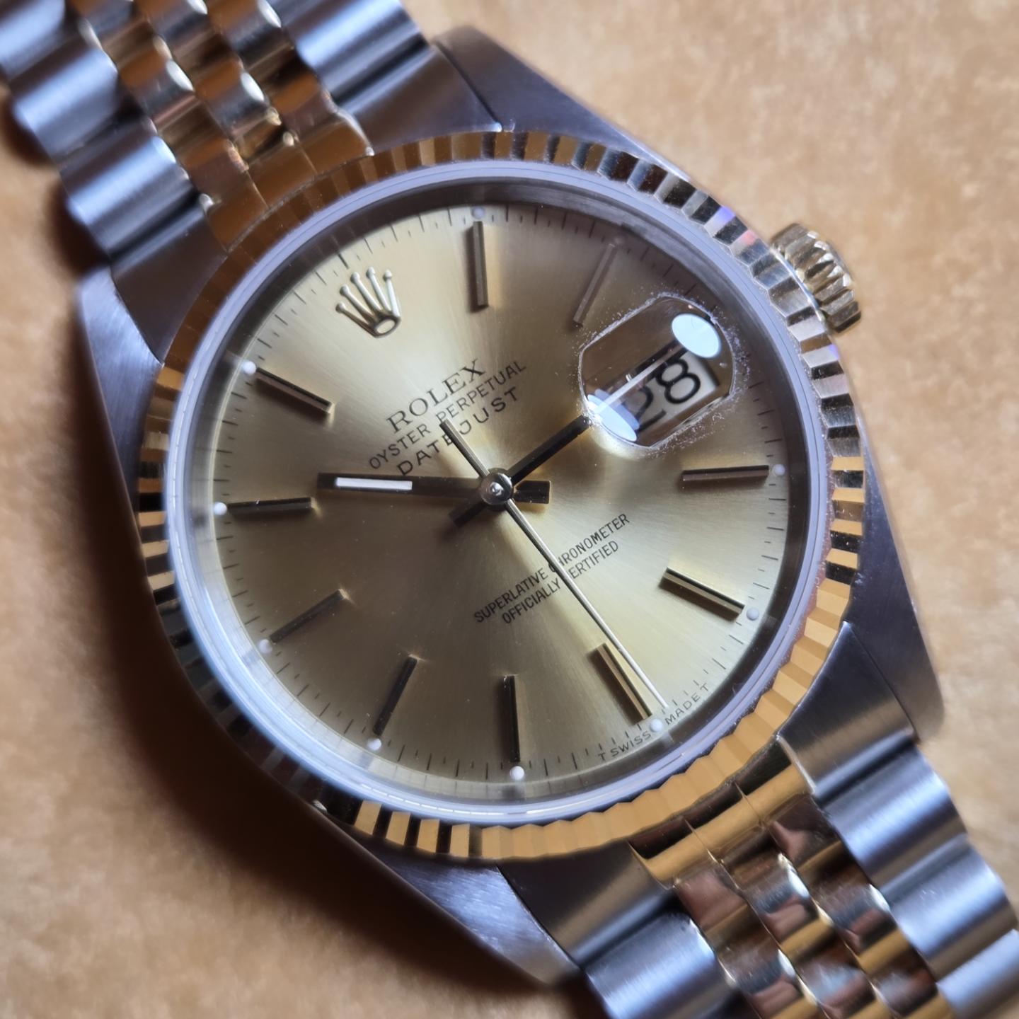 Rolex Datejust 36 — Ref. 16233 (X-Serial, c. 1991) Watch &amp; Box | Excellent Condition!