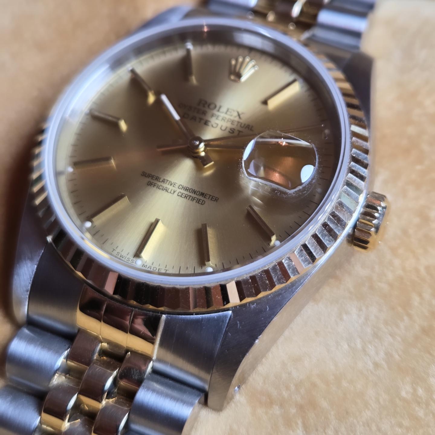 Rolex Datejust 36 — Ref. 16233 (X-Serial, c. 1991) Watch &amp; Box | Excellent Condition!