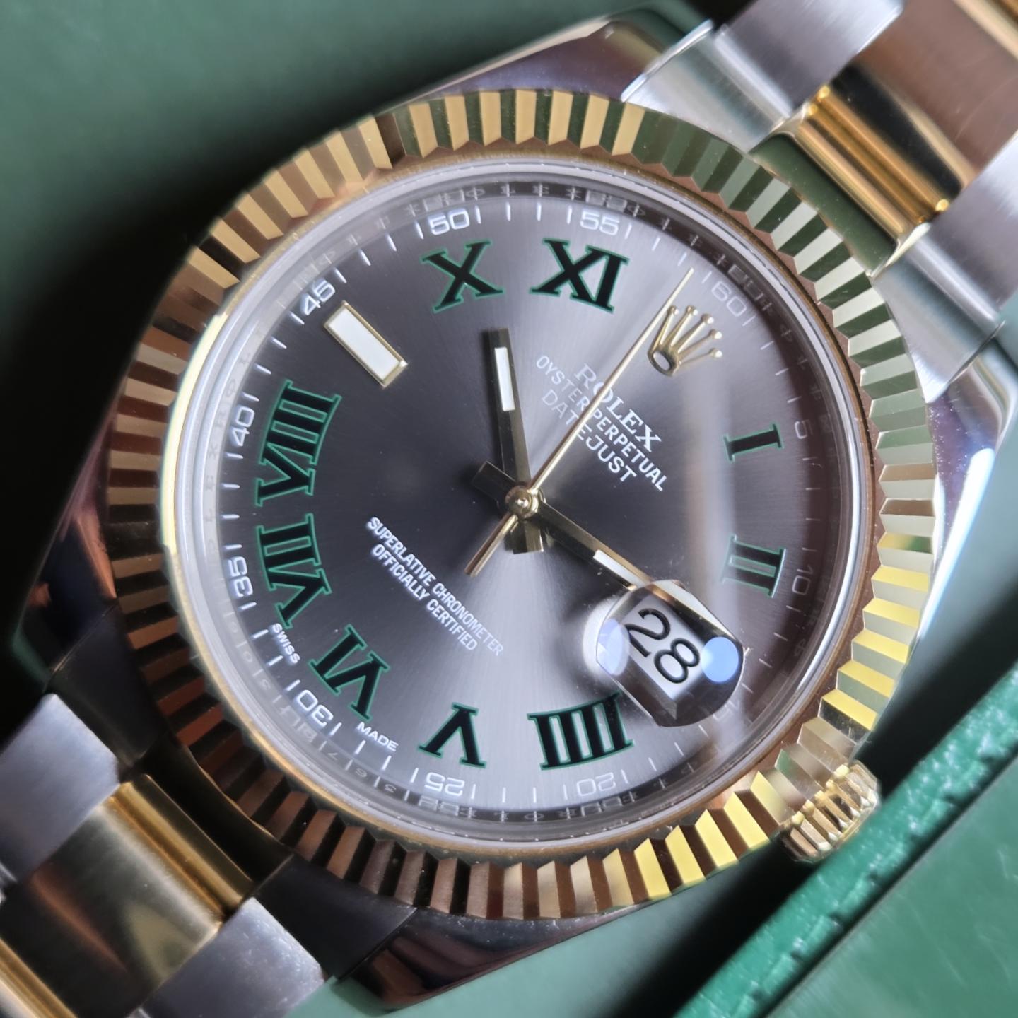 Rolex Datejust II "Wimbledon' 41mm (Ref. 116333) - Two-Tone Yellow Gold &amp; Steel!