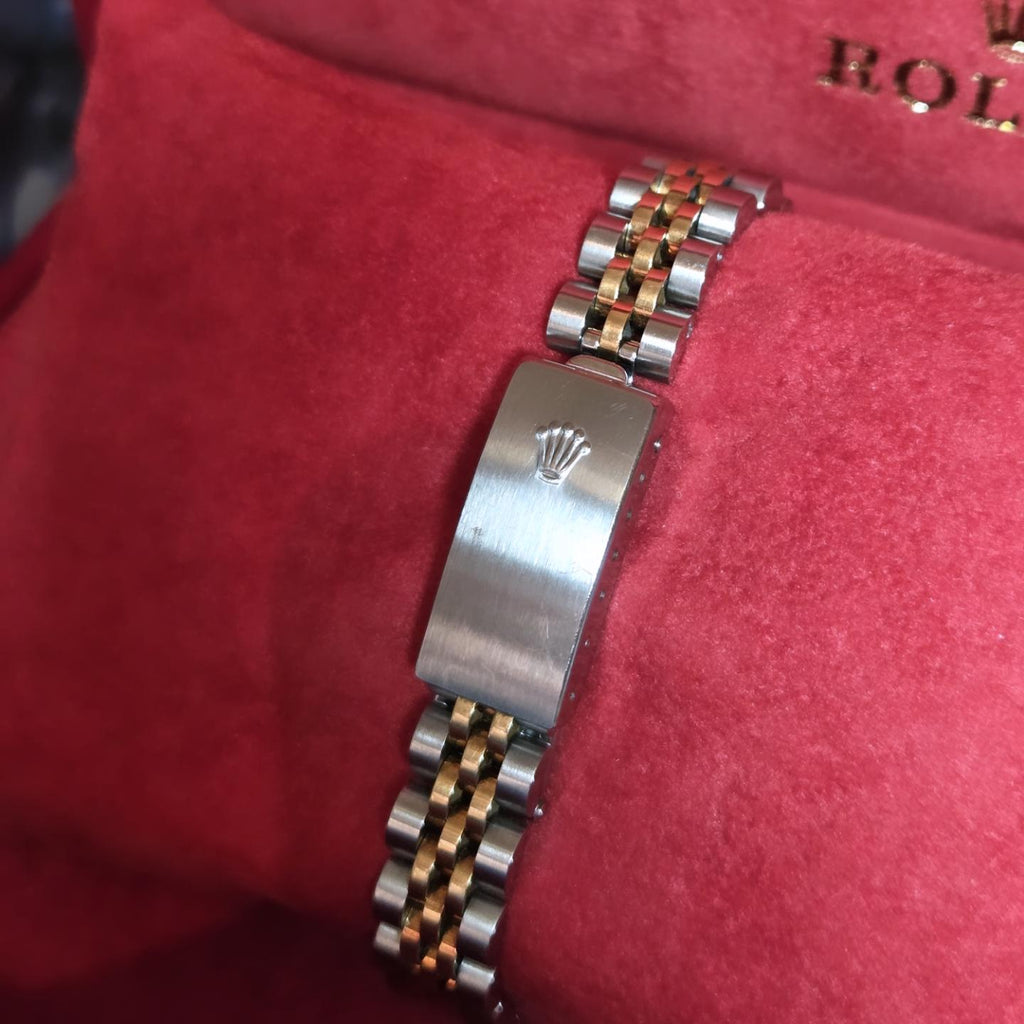 Rolex Lady-Datejust 26 (Ref. 69173) – Factory "Big Diamond" Champagne Dial - 1995 Box &amp; Papers!