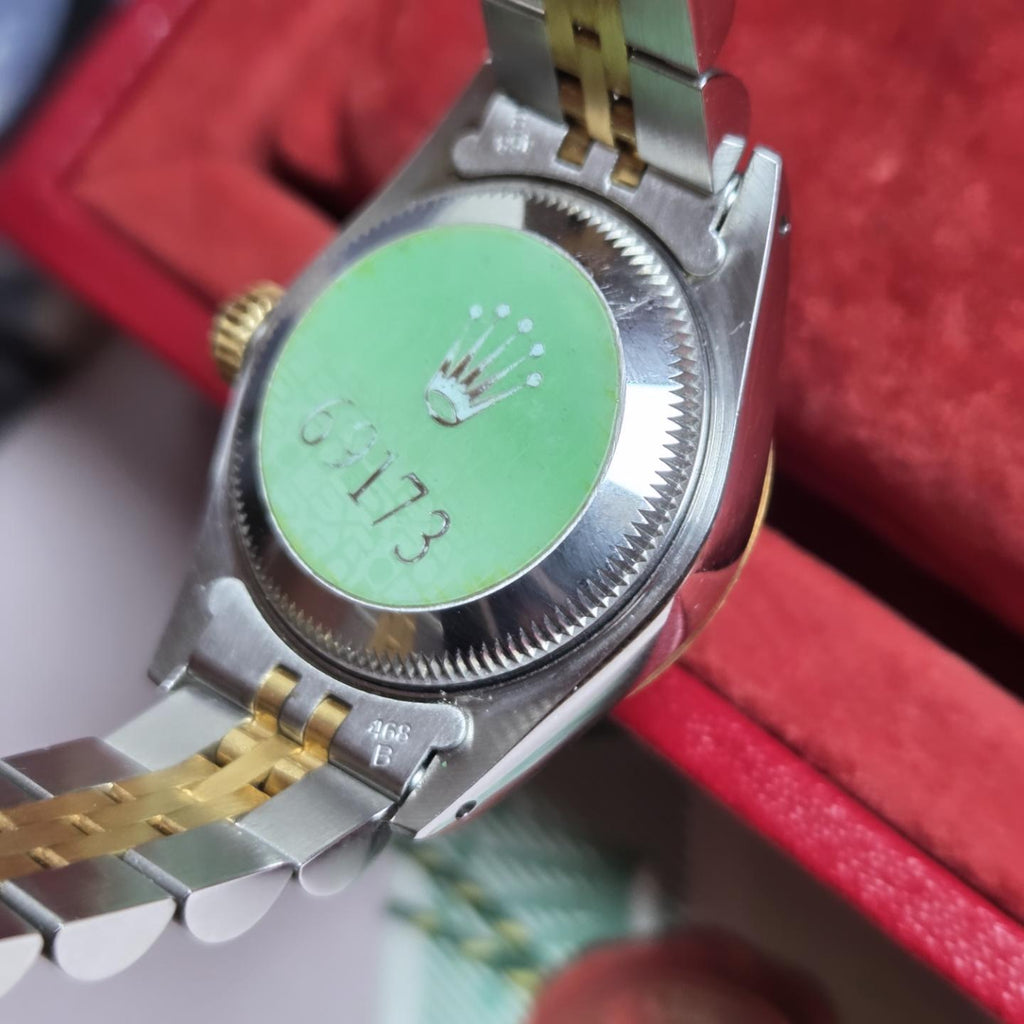 Rolex Lady-Datejust Ref. 69173 Un-polished Safe Queen | Champagne Dial | Two-Tone Rolesor | Box &amp; Papers | 1989!
