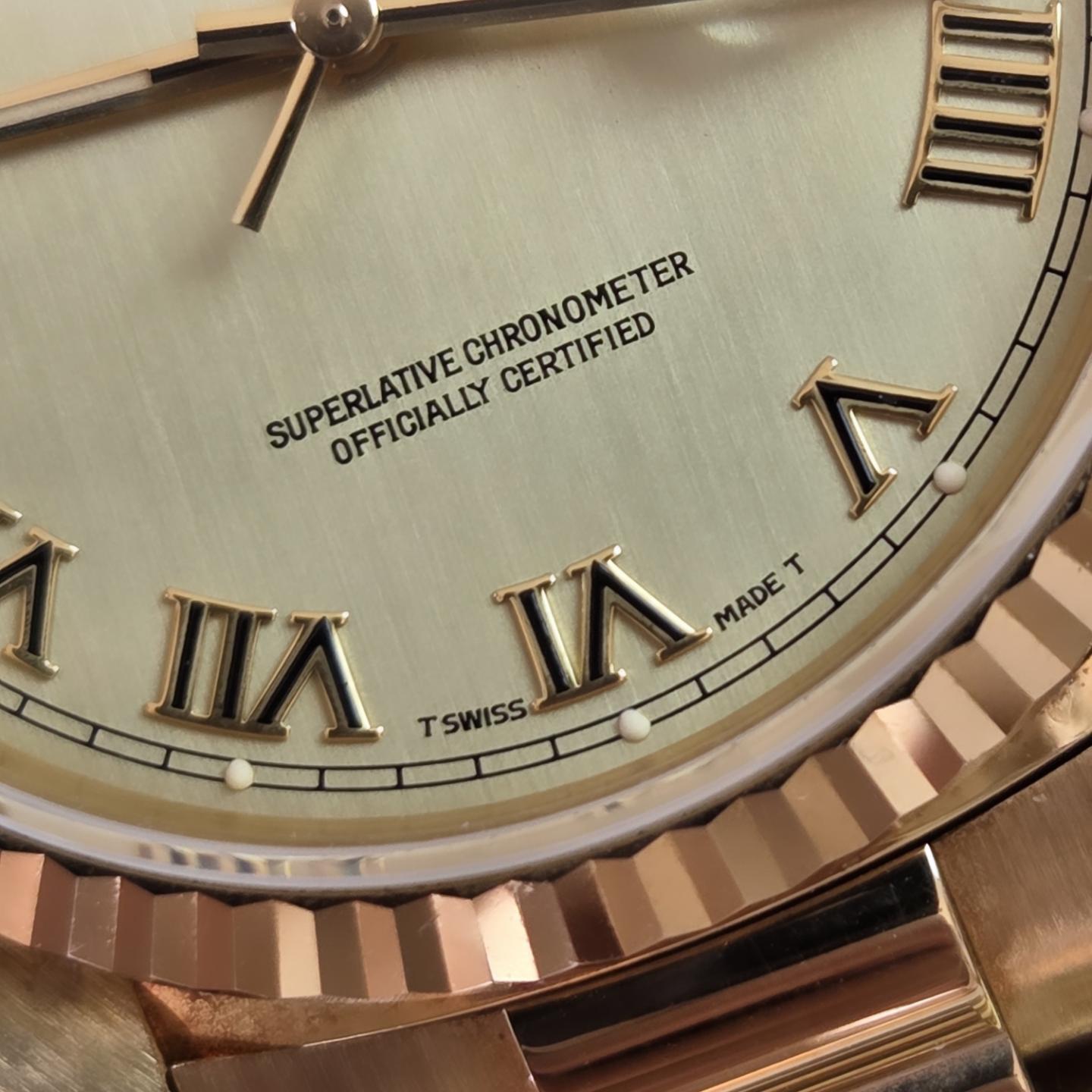 Rolex Day-Date 36 "President" 18238 | Solid 18k Gold | Rare Roman Numeral Dial – Unpolished w/ Original Purchase receipt including Box & Papers Dated 1993 📜