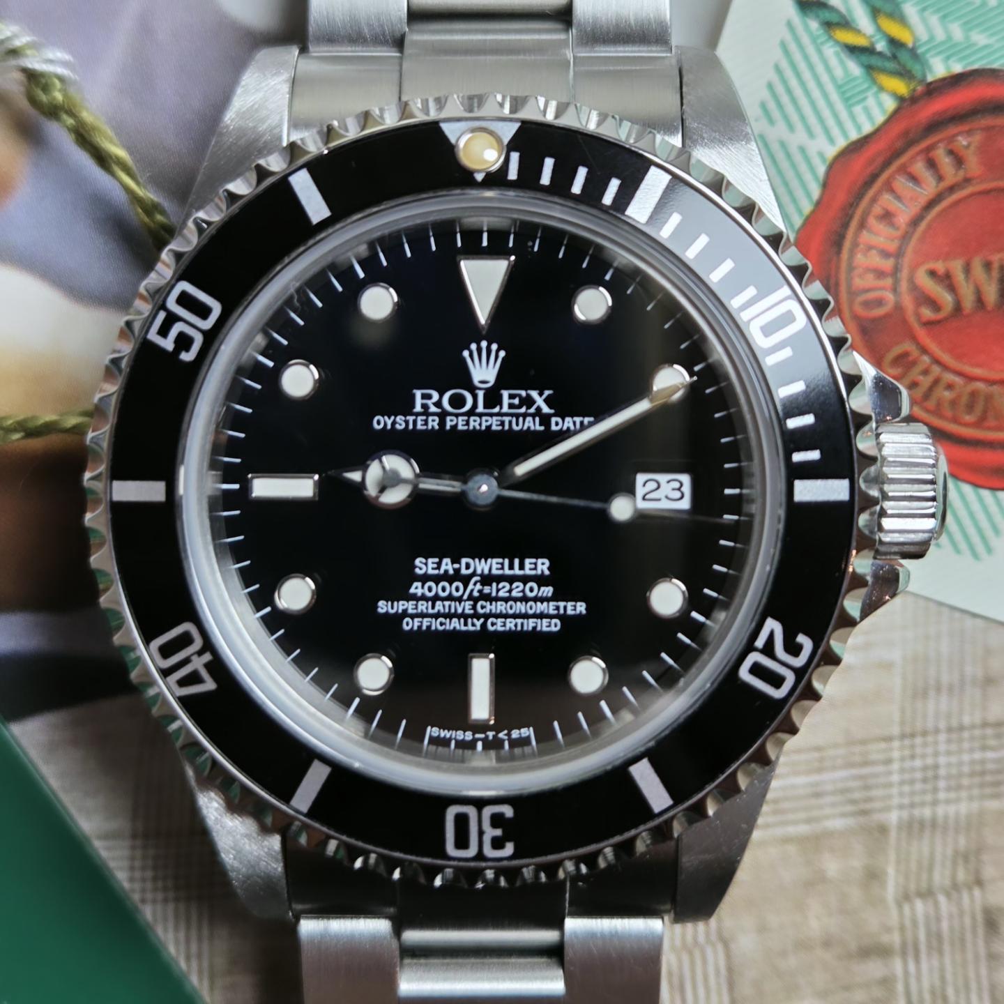 Rolex Sea-Dweller Ref. 16600 | Cream Tritium Dial | Box &amp; Papers 1996 📜