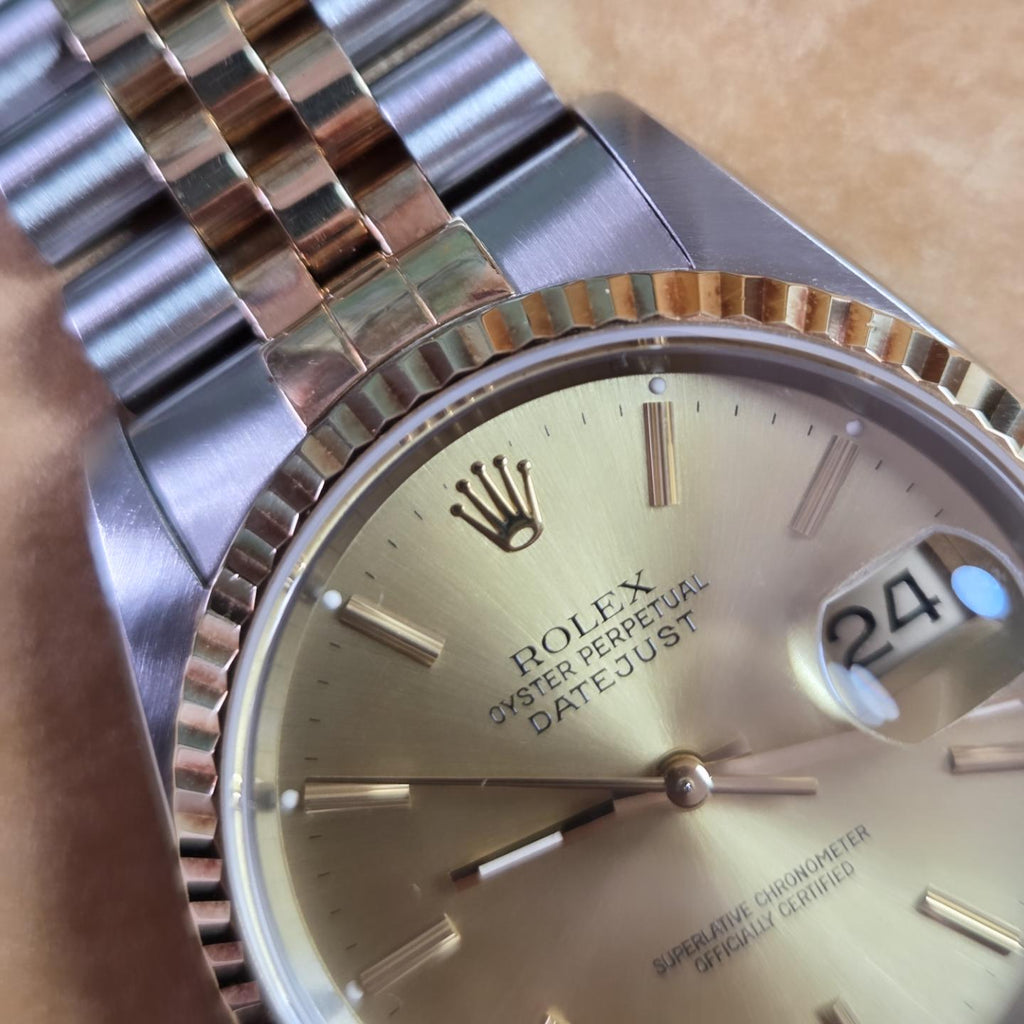 Rolex Datejust 36 Two-Tone Champagne Dial - Ref. 16233 - 1991 w/ 2022 RSC Card 🪪