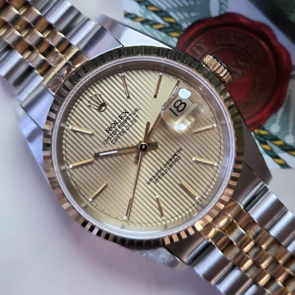 Rolex Datejust 36 – Tapestry Dial - Ref. 16233 | 1997 | Mint Condition | Box & Papers 📜