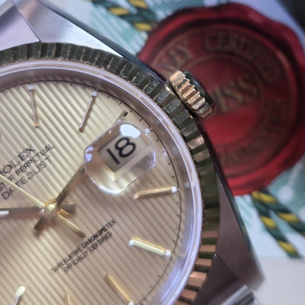 Rolex Datejust 36 – Tapestry Dial - Ref. 16233 | 1997 | Mint Condition | Box & Papers 📜