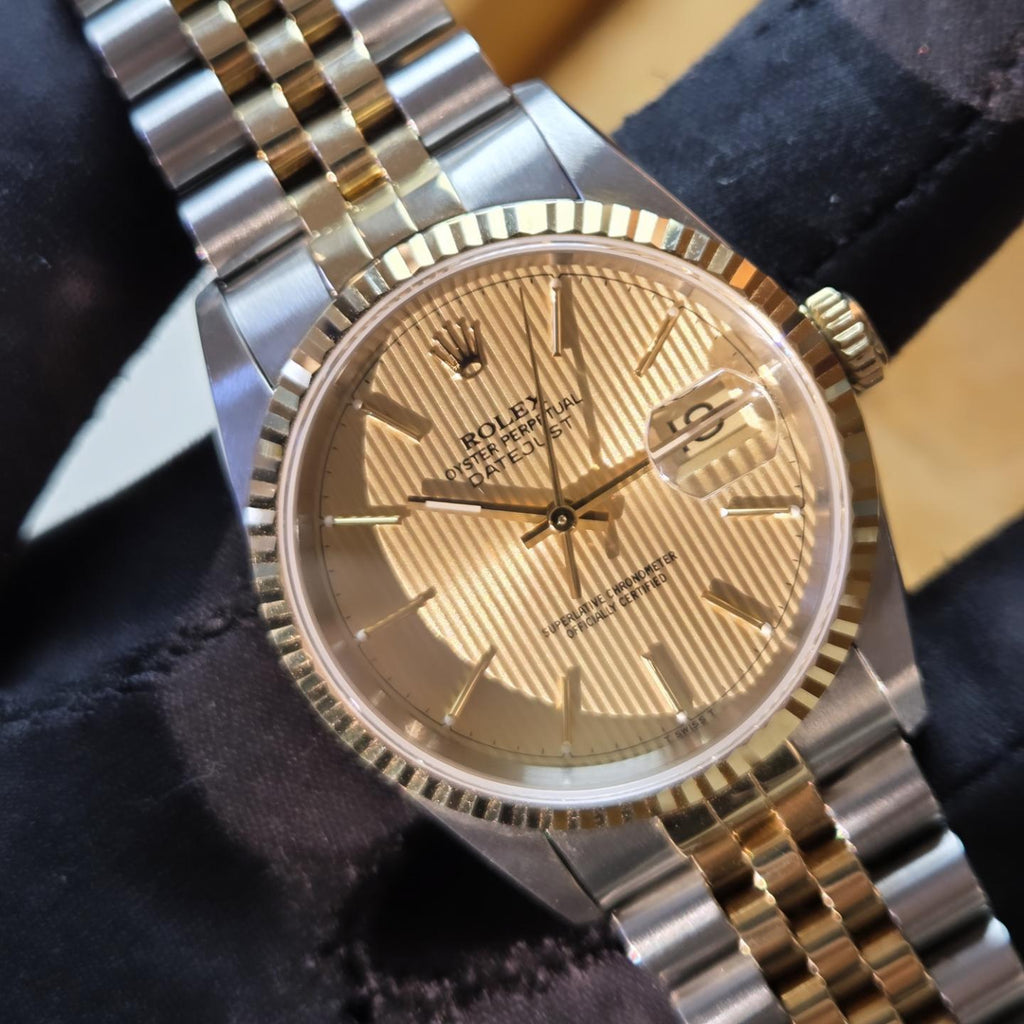 Rolex Datejust 36 – Tapestry Dial - Ref. 16233 | 1997 | Mint Condition | Box & Papers 📜