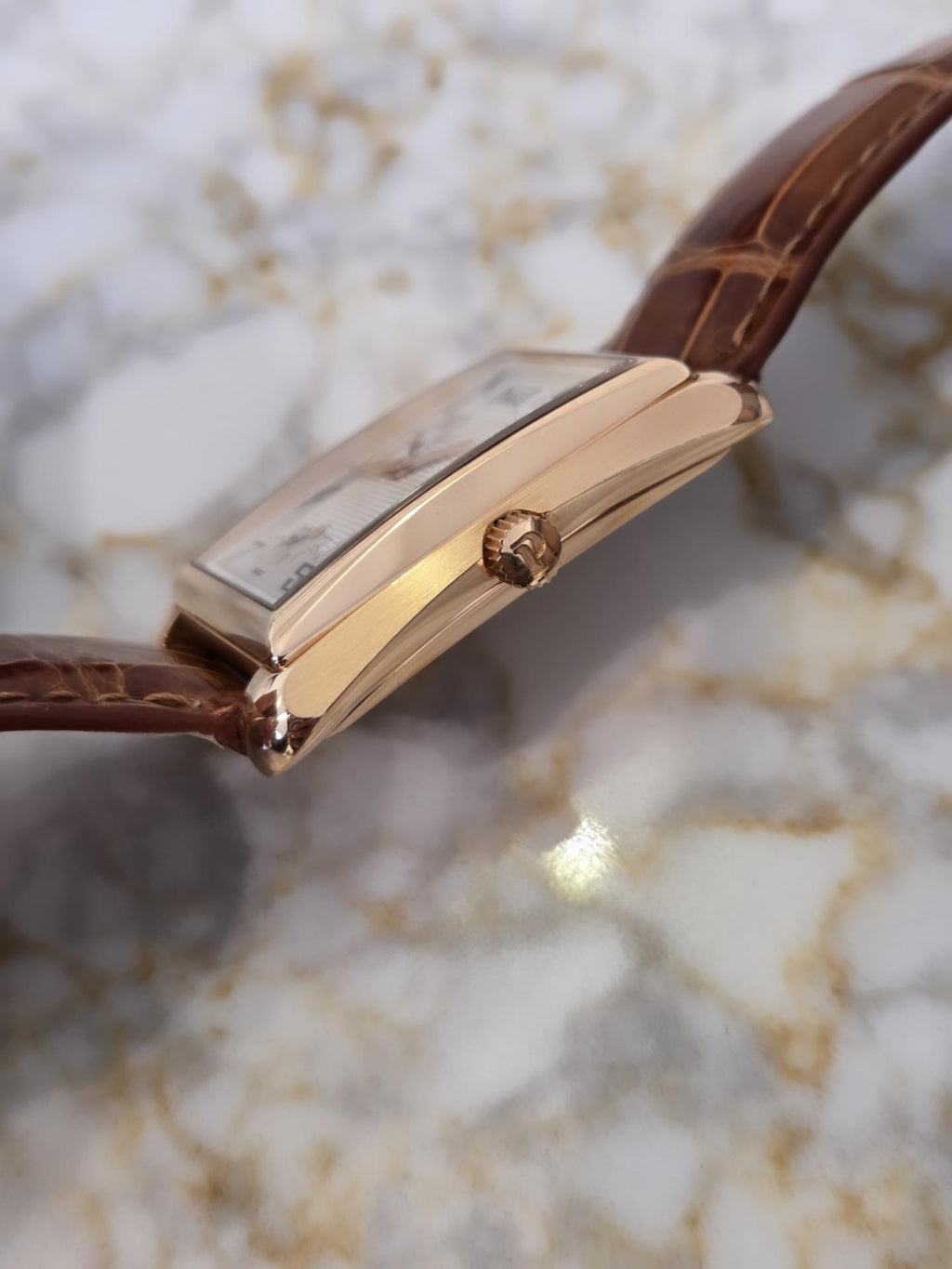 Piaget Emperador 18k Rose Gold — Ref. G0A25037 Beautiful silver Guilloché Dial!&nbsp;