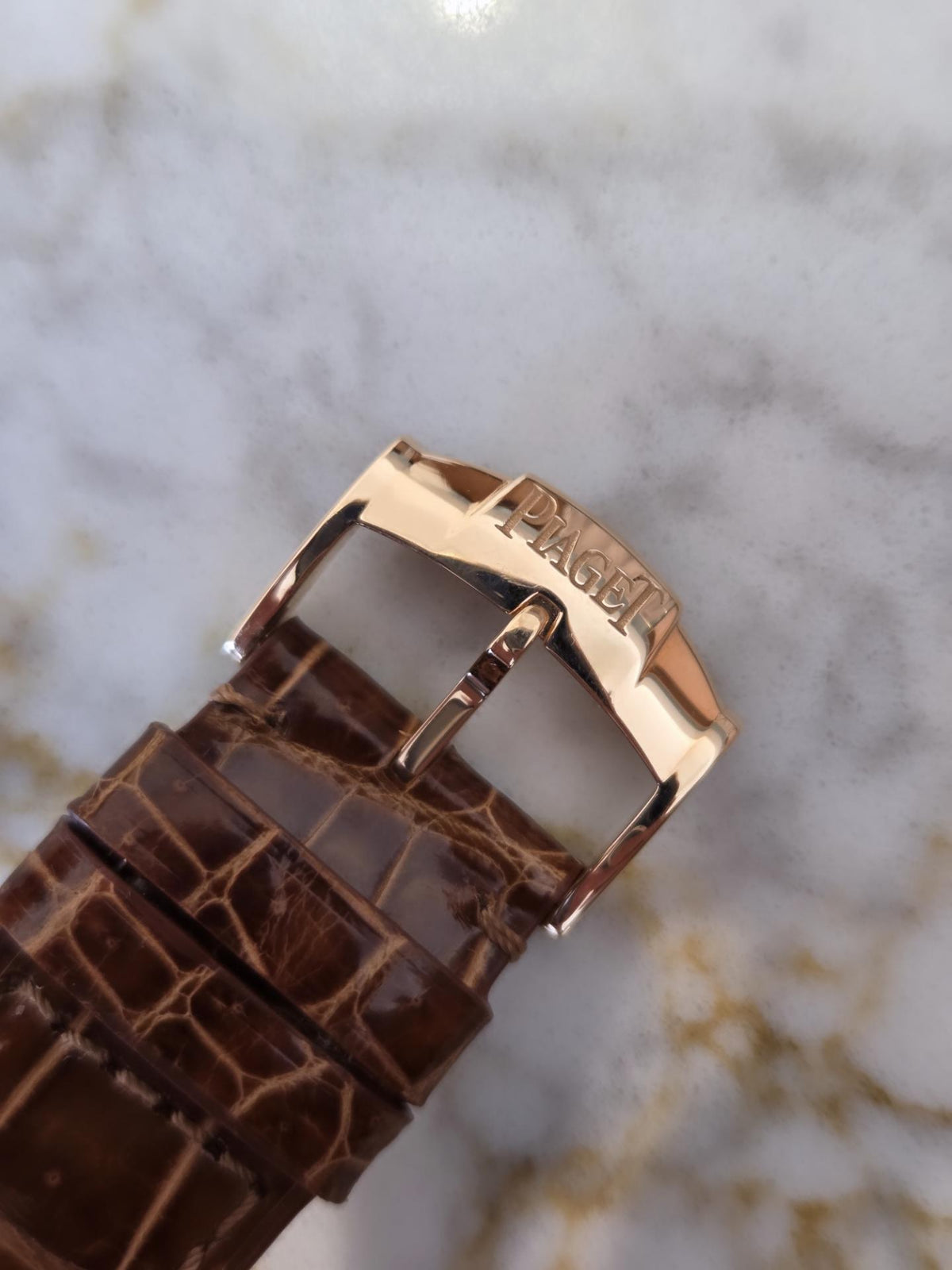 Piaget Emperador 18k Rose Gold — Ref. G0A25037 Beautiful silver Guilloché Dial!&nbsp;