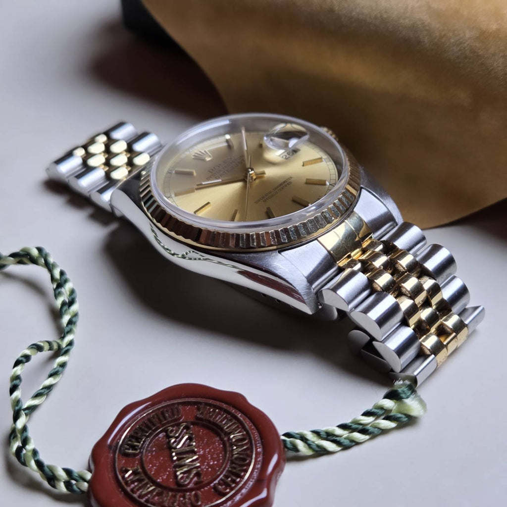 Rolex Datejust 36 (Ref. 16233) – Two-Tone Champagne Dial – Circa 1995