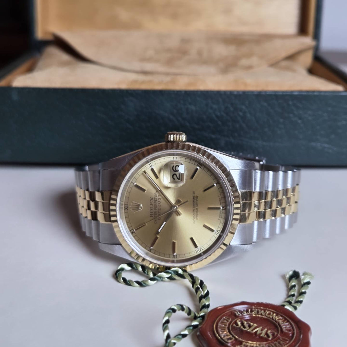 Rolex Datejust 36 (Ref. 16233) – Two-Tone Champagne Dial – Circa 1995