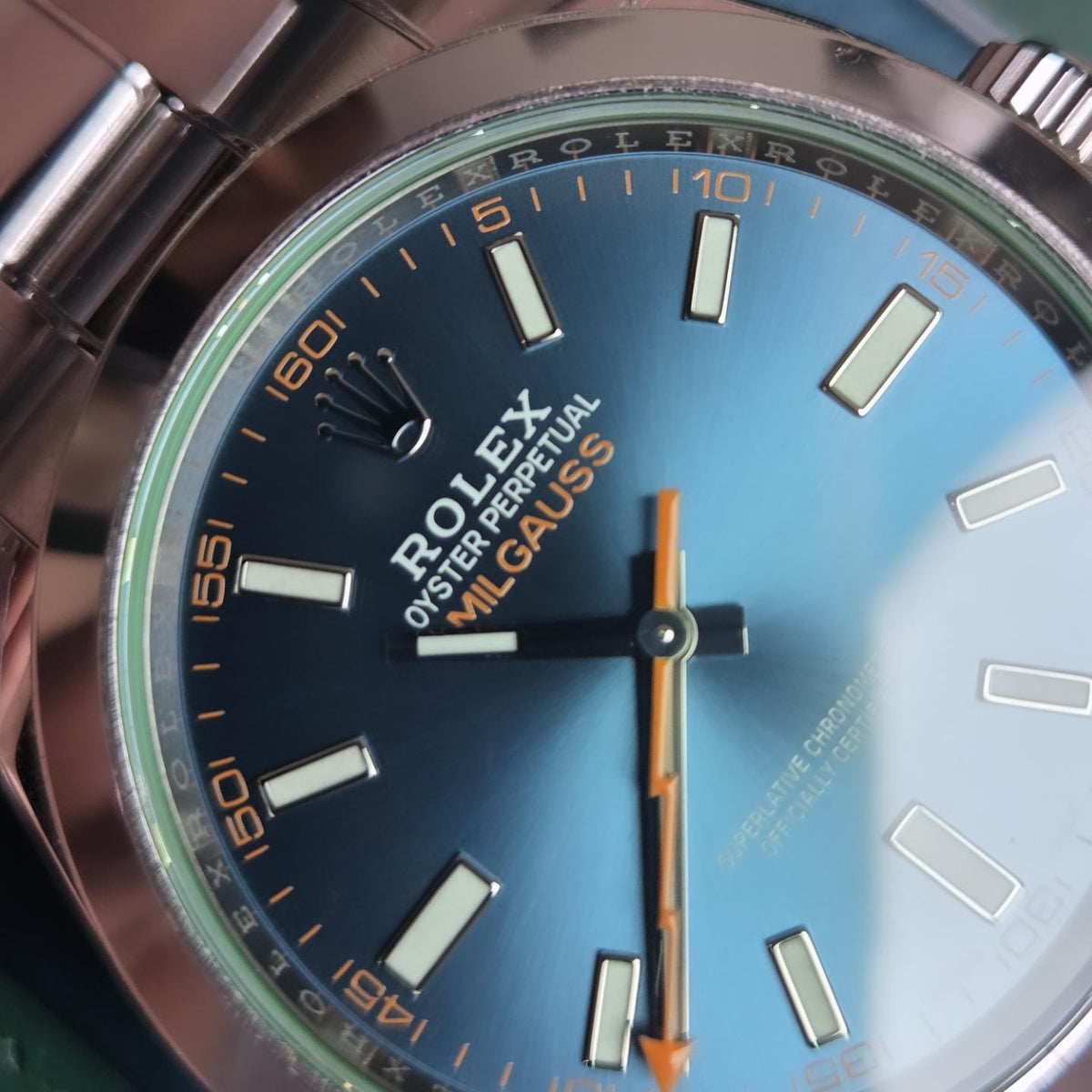 Rolex Milgauss "Z-Blue" 116400GV – Complete Set 2019 - Like New w/ Original Stickers and Protection film