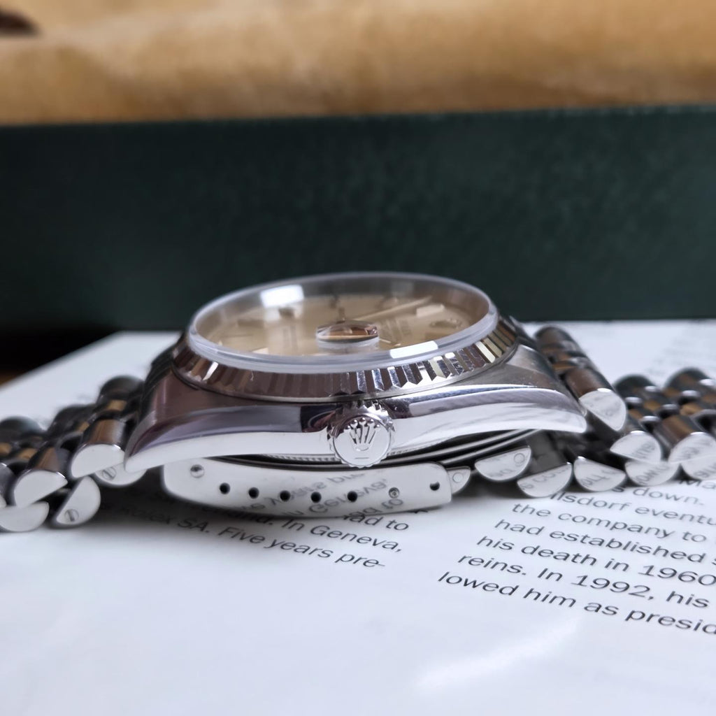Rolex Datejust 36 (Ref. 16234) Circa 1997 | Crisp Silver Dial | 18K White Gold Fluted Bezel