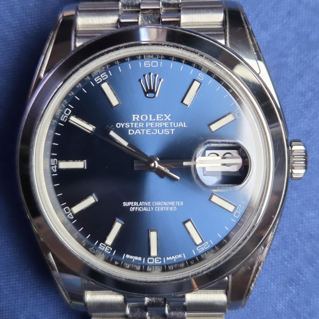 Rolex Datejust 41 – Sunburst Blue Dial (Ref. 126300)&nbsp;Mint Condition | Complete protection stickers | Full Set 2018!