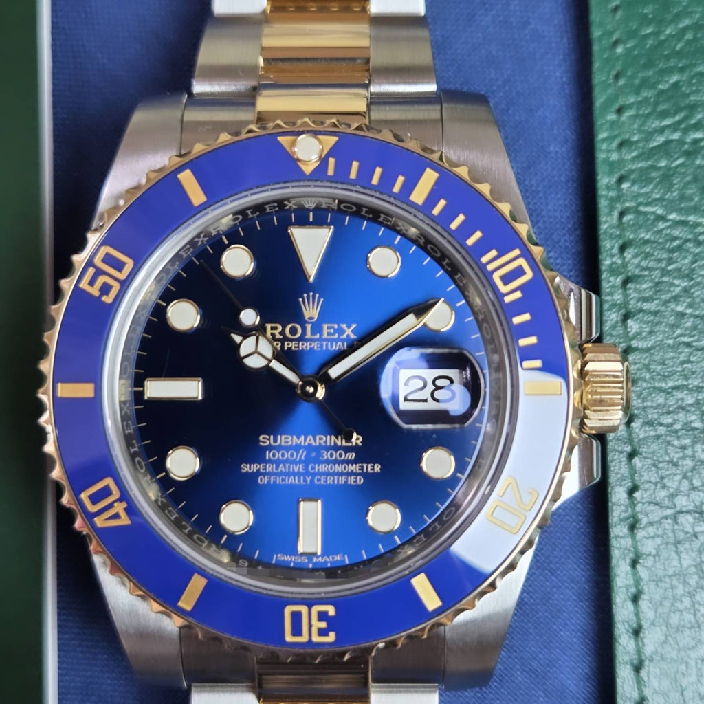 Rolex Submariner Date “Bluesy” 40mm – Ref. 116613LB Two-Tone Yellow Gold - Box &amp; Papers 2017 📜