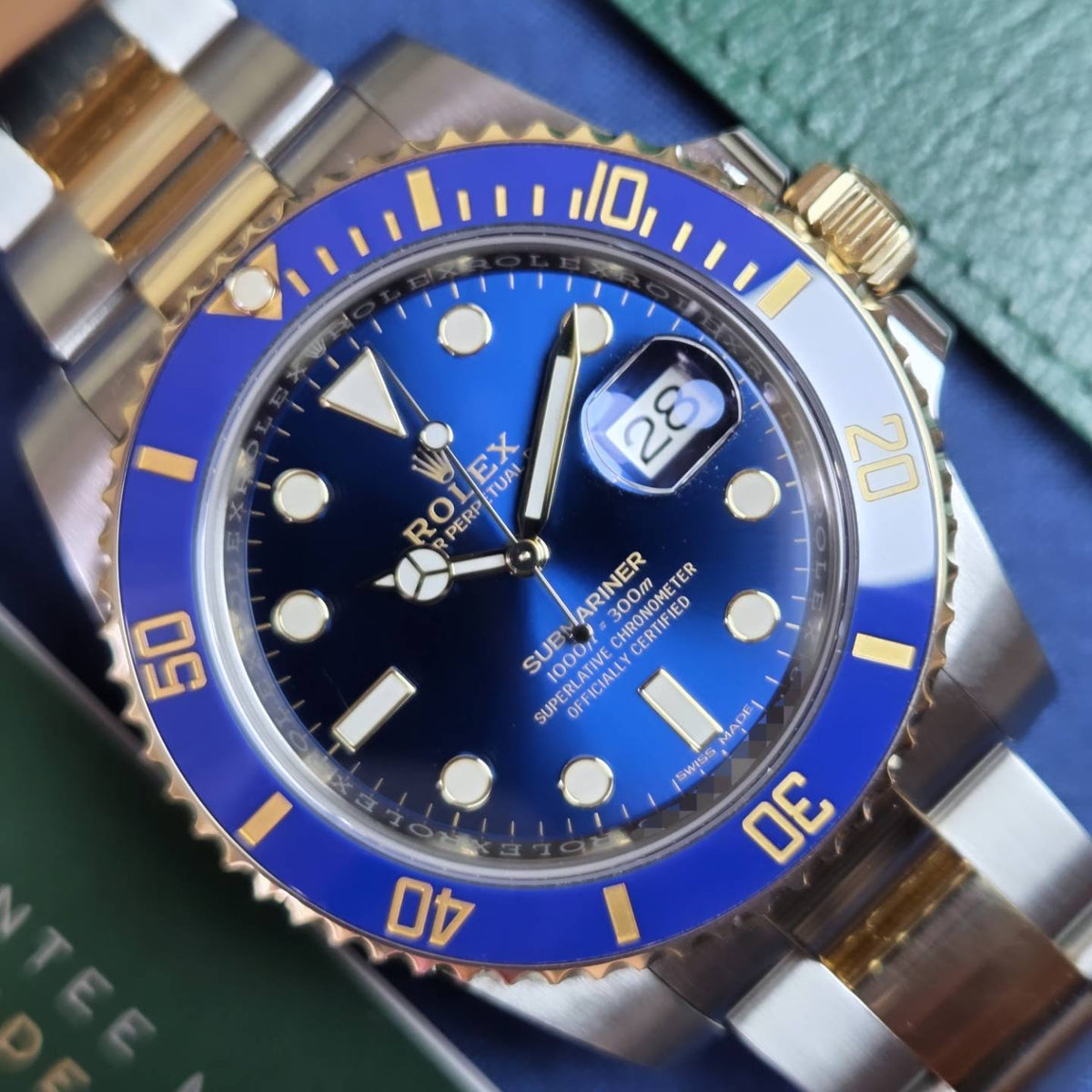 Rolex Submariner Date “Bluesy” 40mm – Ref. 116613LB Two-Tone Yellow Gold - Box &amp; Papers 2017 📜