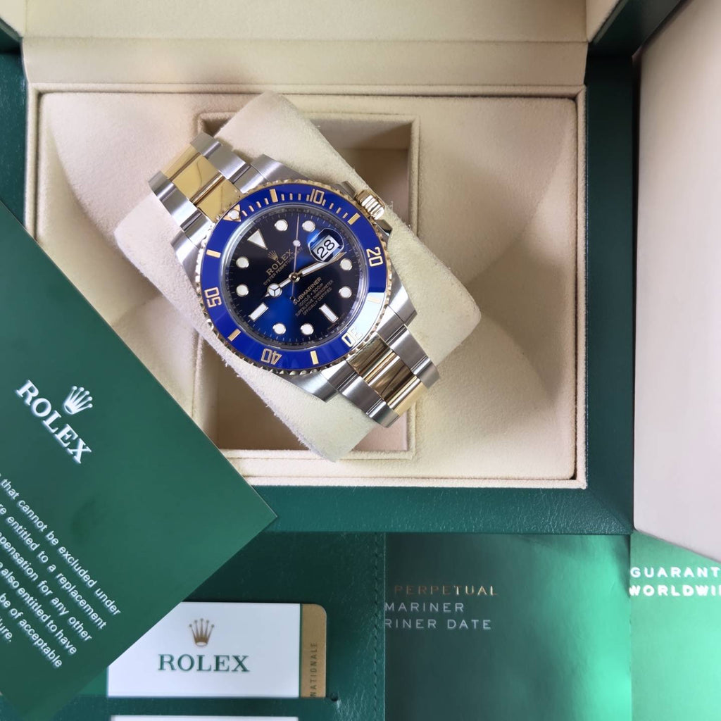 Rolex Submariner Date “Bluesy” 40mm – Ref. 116613LB Two-Tone Yellow Gold - Box &amp; Papers 2017 📜