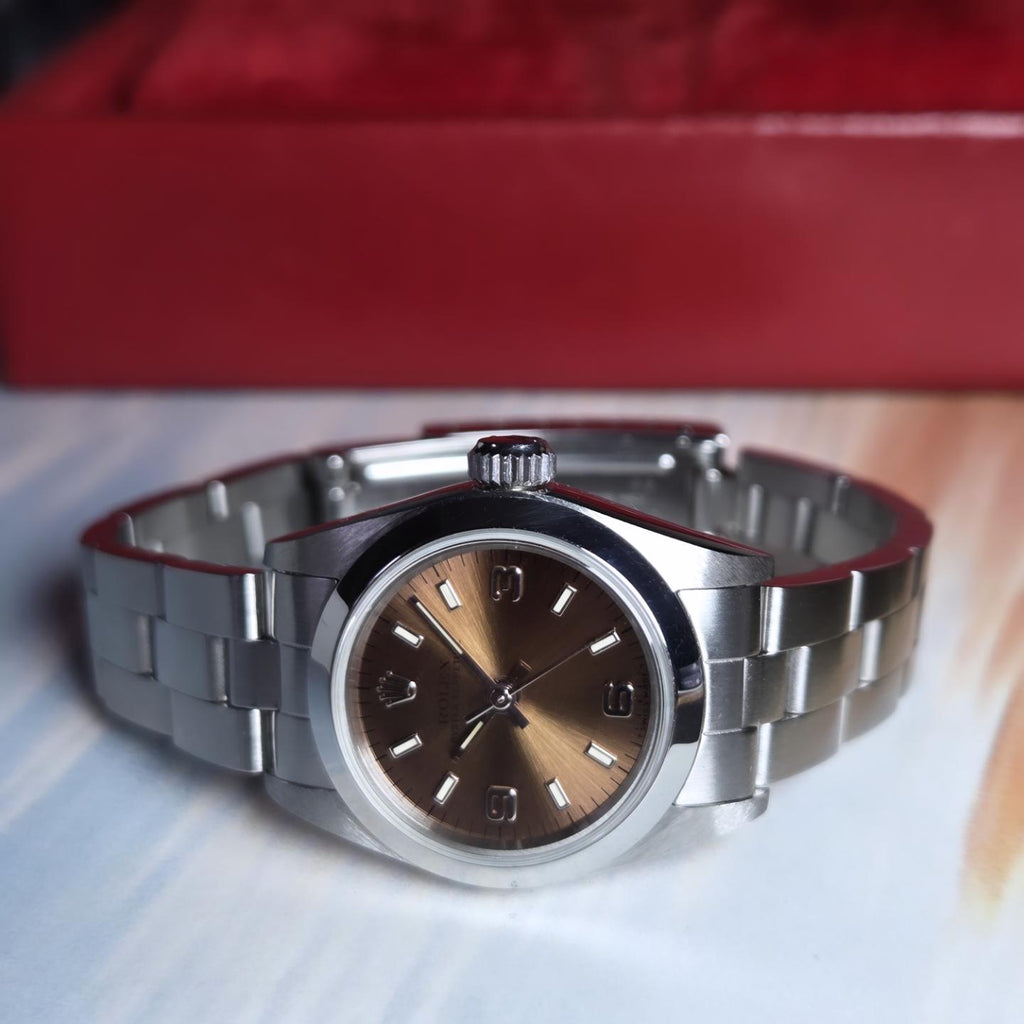 👑 Rolex Lady Oyster Perpetual – Rare Chocolate &nbsp;Dial - Ref: 67180 - 1995 - Excellent Condition!