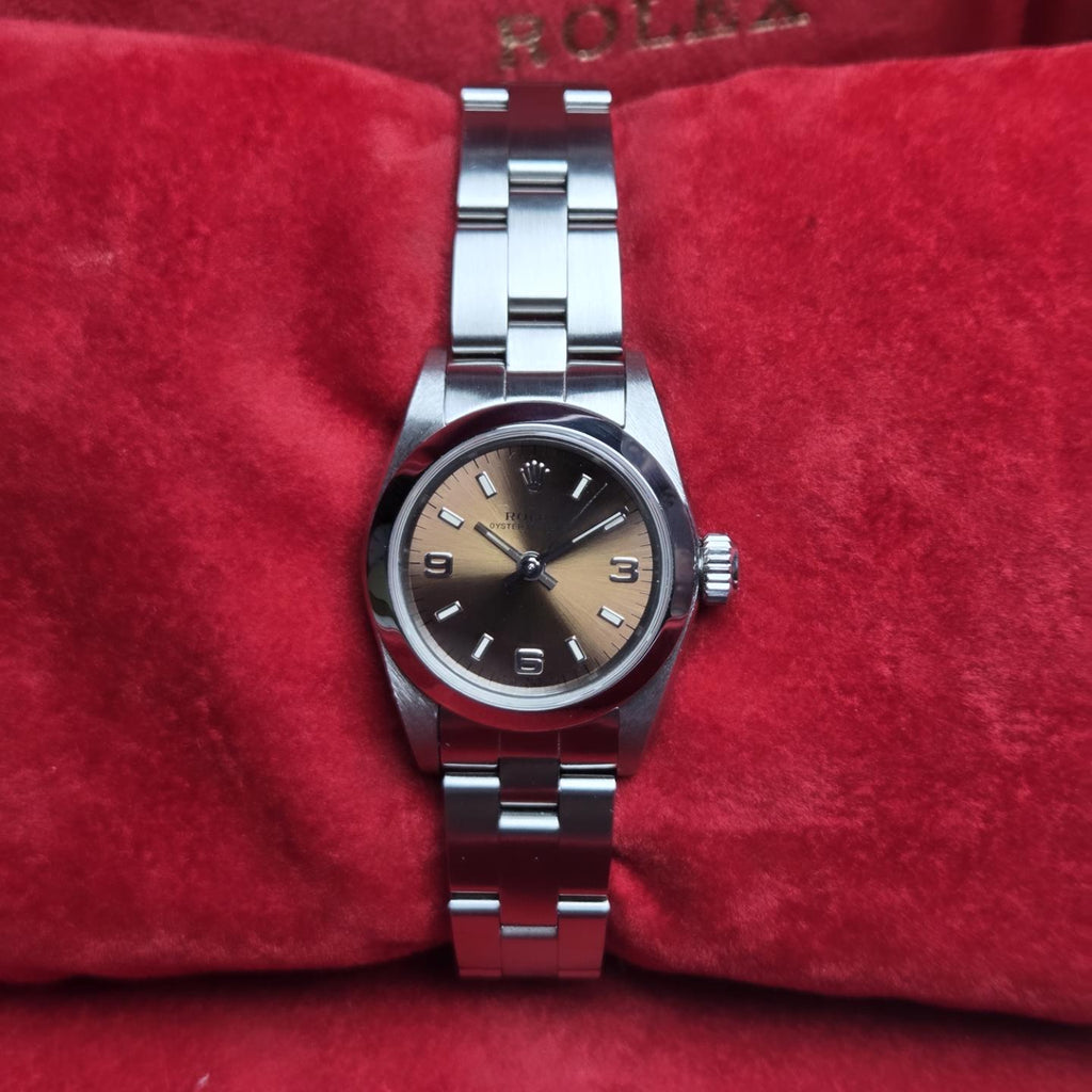 👑 Rolex Lady Oyster Perpetual – Rare Chocolate &nbsp;Dial - Ref: 67180 - 1995 - Excellent Condition!